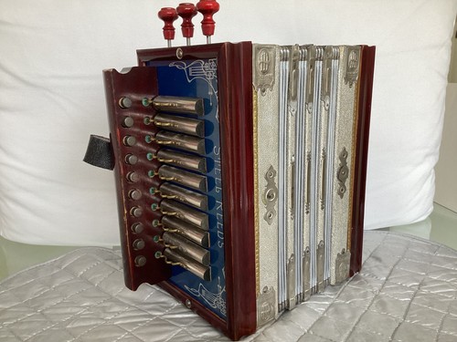 Vintage button accordion - button,