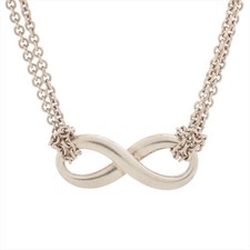 Tiffany Infinity Necklace 925 6.1g Silver
