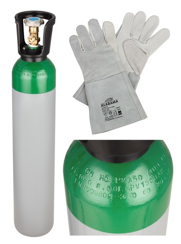 Argon gas bottle cylinder - argon, for