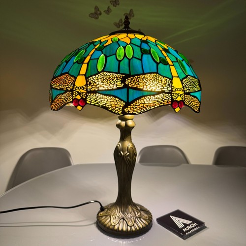 Tiffany table lamp - table, inch