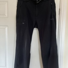 Peter Storm black Men's walking hiking outdoor trousers thermal  32 waist 