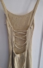 Stunning Tie Back Corset Gold