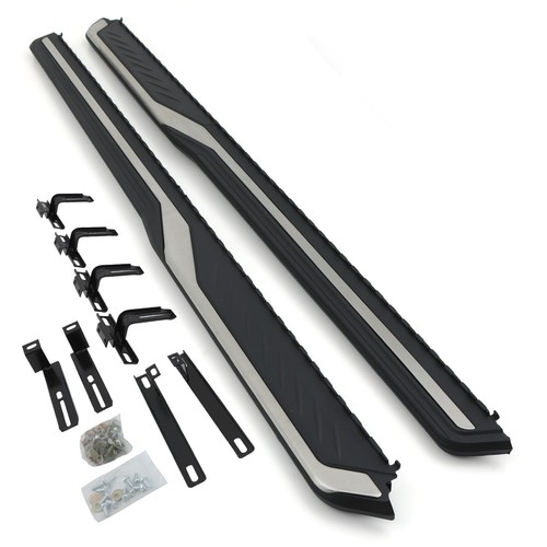 Black silver side foot - side,