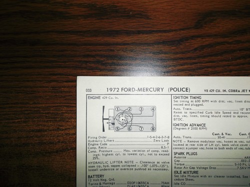 1972 ford mercury police - ford, cobra