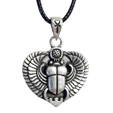 Scarab Beetle Pendant Necklace