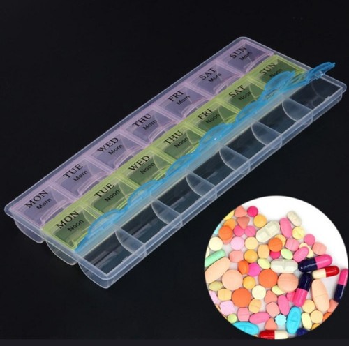 Weekly pill box daily - pill,