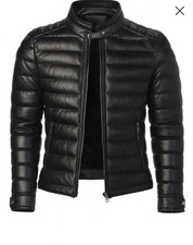 Men's Black  Flight Leather