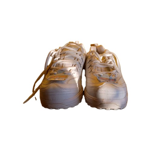 Women white skechers shape ups - white,