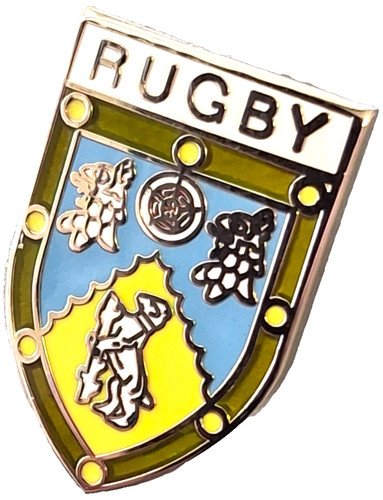 Rugby town small pin badge - rugby,