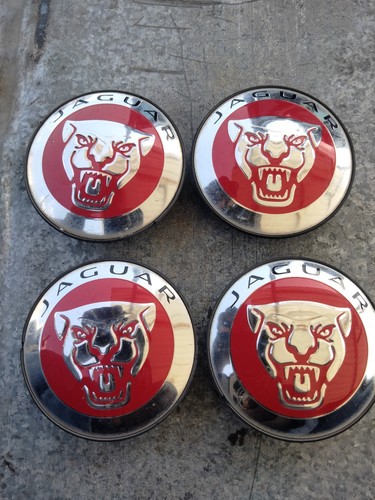 Jaguar red silver wheel - (4),