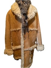 Blonde Sheepskin Vintage Coat