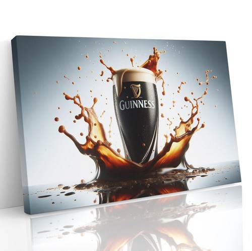 Guinness overflowing glass - guinness,