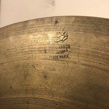 K. Zildjian  & CIE Constantinople Trademark Cymbal Crash Hi Hat  13” c.1907-1913