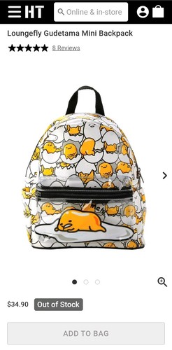 Gudetama loungefly mini - gudetama,