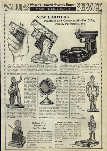 1933 paper pistol lighter - paper,