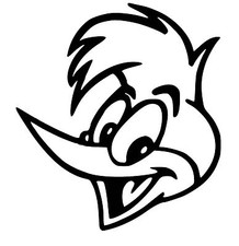 Woody Woodpecker vinyl car