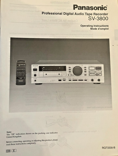 Panasonic 3800 professional - sv-3800,