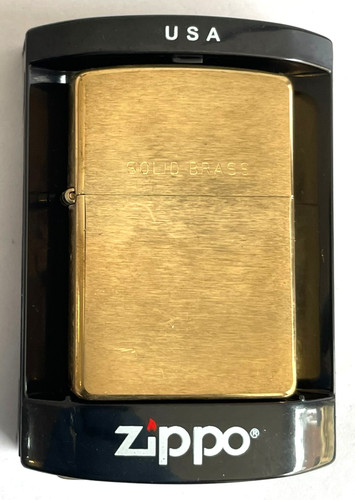 Solid brass zippo - brass,