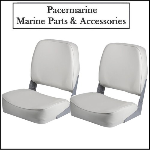 Pair white folding - white, boat