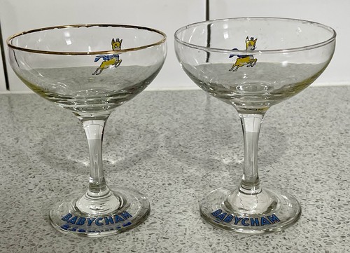 Pair vintage babycham - pair,