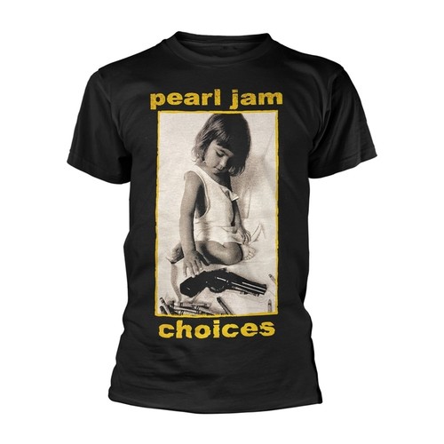 Pearl jam choices black t - pearl,