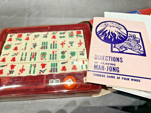 Vintage classic mahjong mah - vintage,