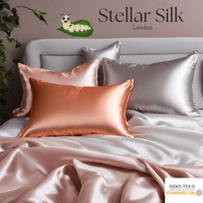 100% Pure  22 Momme Mulberry Silk Luxury Pillow Case - Grade 6A - Perfect Gift