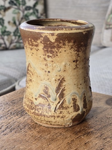 Leach pottery stoneware vase - stoneware,
