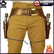 Western Cowboy PU Leather Gun Holster Tooled Revolver Pistol Belt Punk HOT🔥