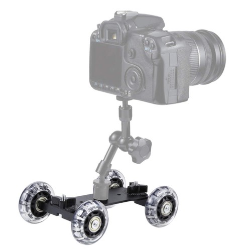 Floor table video slider track - floor,
