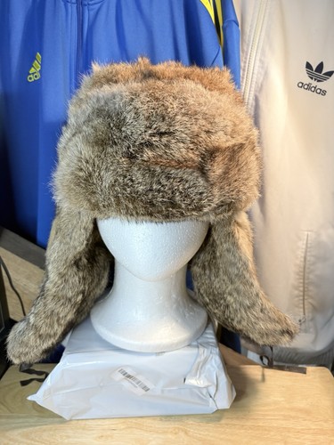 Animal trapper hat grey faux - animal,