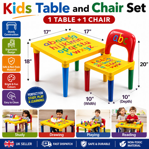 Kids abc chairs and table - kids,