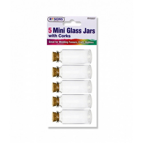 Mini glass jars - glass,