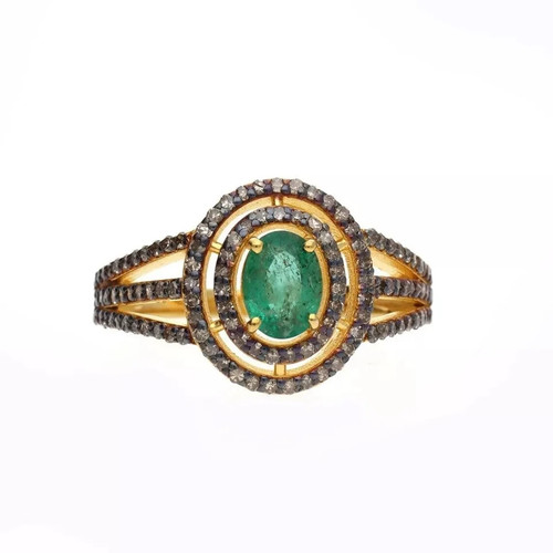Emerald pave diamond - pave,