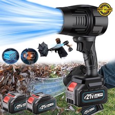 Cordless Leaf Blower 130000PM Handheld Electric Leaf Blower w/Battery & Charger