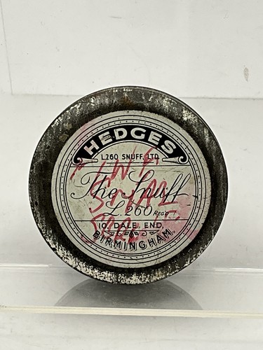 Vintage hedges l260 snuff tin - hedges,
