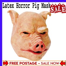 Halloween Scary Pig Mask Latex Horror Cosplay Costume Party Halloween Prop New