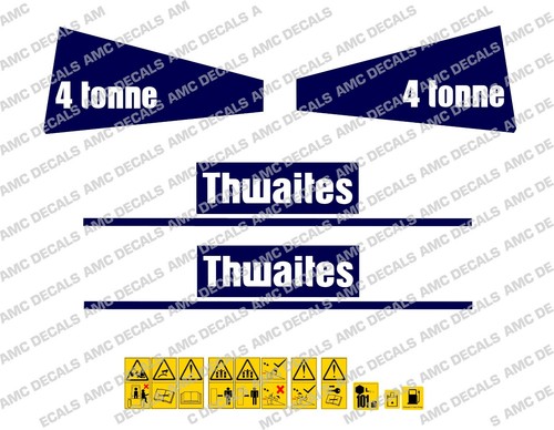 Thwaites tonne dumper decal - 4,