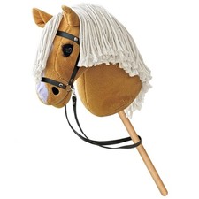 Equimed Handmade Hobby Horse Toy – Choose Your Color! With Bridle & Wooden Stick