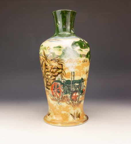 Cobridge stoneware vase - stoneware,