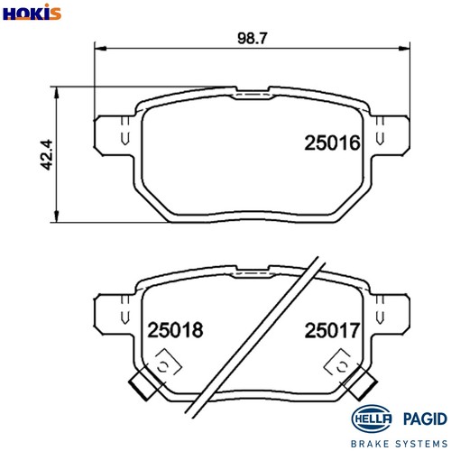 Brake pad set - brake,