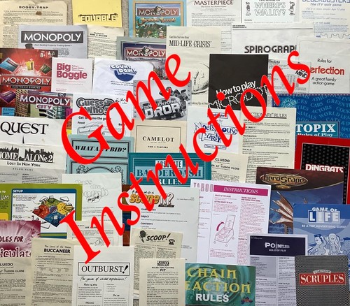 Board game instructions - *****,