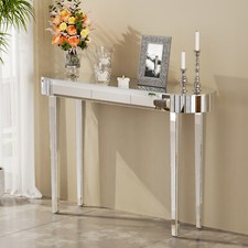 Mirrored console table glam - mirrored,