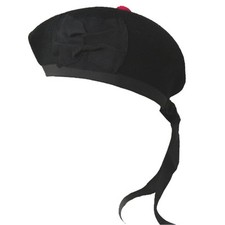  GLENGARRY HAT PLAIN BLACK