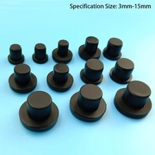 3mm-14mm Rubber Plug Black
