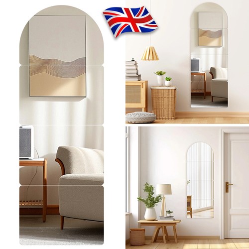 4pcs 24x30cm mirror tiles wall - mirror,