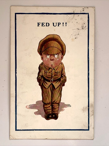Ww1 comic postcard 1918 - comic,