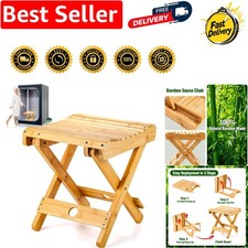 Lightweight Bamboo Steam Sauna Seat - Foldable and Waterproof for All Occasions