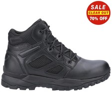 Magnum Elite Spider X 5.0 Unisex Leather Uniform Work Ankle Boots Black