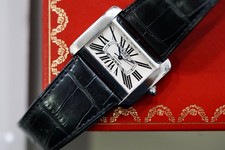 Cartier Tank Divan XL 38mm x 30mm W6300655 Steel Watch Box & Papers 2007